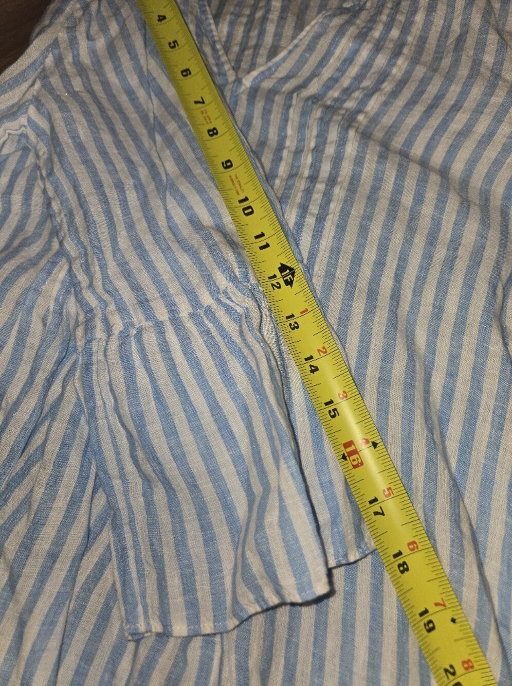 Lilly Pulitzer Hollie Linen Tunic Lunar Blue Bimini Stripe XS - Picture 6 of 6